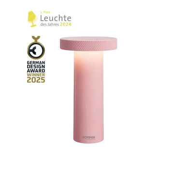 Tischleuchte Retro mit Dimmfunktion, Wiederaufladbar, 3 - Stufen Farbtemperatur – VOLUME | Sompex - Esszett Luxury | Stilvolles Wohnen mit Charakter