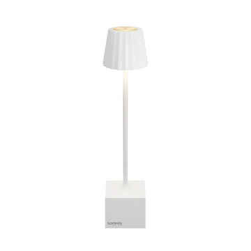 Tischleuchte Wiederaufladbar, 2200–3000K Einstellbares Licht, Touch - Dimmbar mit Memory - Funktion, IP54, 52h Akkulaufzeit – Dennis | Sompex - Esszett Luxury | Stilvolles Wohnen mit Charakter