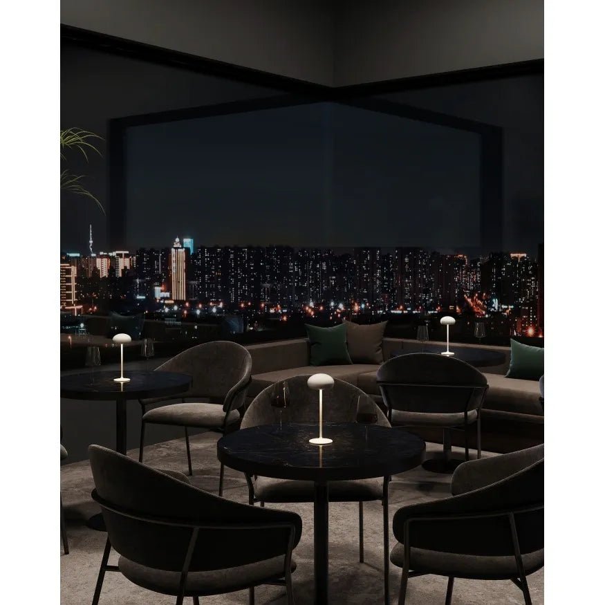 Tischleuchte Wiederaufladbar, 2200–3000K Einstellbares Licht, Touch - Dimmbar mit Memory - Funktion, IP65, 8h Akkulaufzeit – Pebble | Sompex - Esszett Luxury | Stilvolles Wohnen mit Charakter