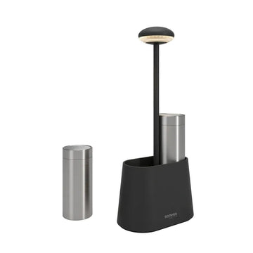 Tischleuchte Wiederaufladbar, 2200–3000K Einstellbares Licht, Touch - Dimmbar mit Memory - Funktion, IP65, 8,5h Akkulaufzeit – Heureka | Sompex - Esszett Luxury | Stilvolles Wohnen mit Charakter