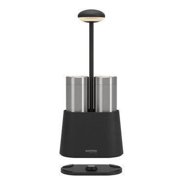 Tischleuchte Wiederaufladbar, 2200–3000K Einstellbares Licht, Touch - Dimmbar mit Memory - Funktion, IP65, 8,5h Akkulaufzeit – Heureka | Sompex - Esszett Luxury | Stilvolles Wohnen mit Charakter