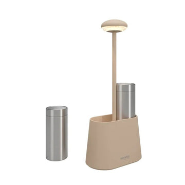 Tischleuchte Wiederaufladbar, 2200–3000K Einstellbares Licht, Touch-Dimmbar mit Memory-Funktion, IP65, 8,5h Akkulaufzeit – Heureka | Sompex