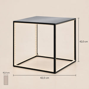 Floor lamp with high-quality metal body, slender design, integrated LED technology – DELUX | Sompex