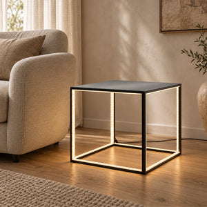 Floor lamp with high-quality metal body, slender design, integrated LED technology – DELUX | Sompex