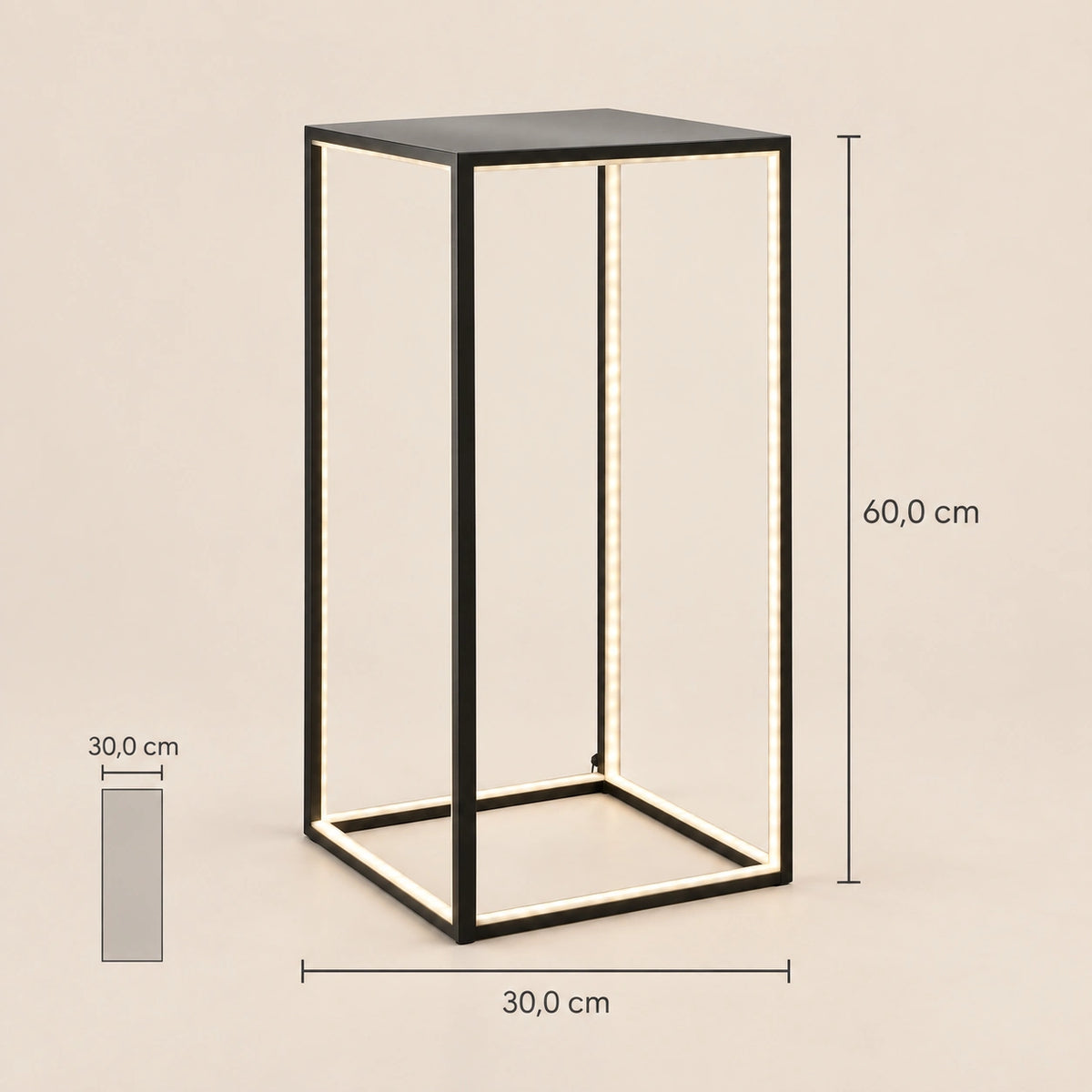 Floor lamp with high-quality metal body, slender design, integrated LED technology – DELUX | Sompex