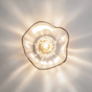 Wall Lamp Brushed Brass, Metal Frame, Cast Glass Accent, Modern – Miracle | Maytoni