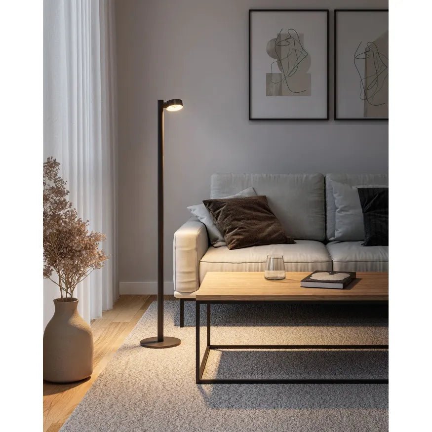 Stehleuchte 360° drehbarer Kopf, Einstellbares 2200–3000K Licht, Touch - Dimmung mit Memory - Funktion, IP54, Bis zu 177h Akkulaufzeit – Ronda | Sompex - Esszett Luxury | Stilvolles Wohnen mit Charakter