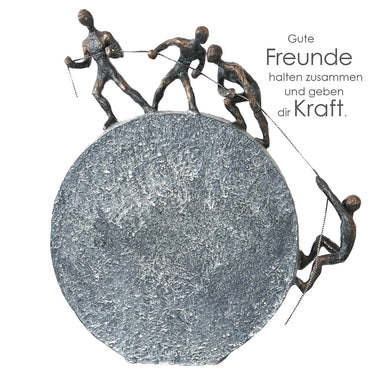 Skulptur – Seilmotiv, Bronzeoptik, Strukturierte Oberfläche - Lifting | Gilde
