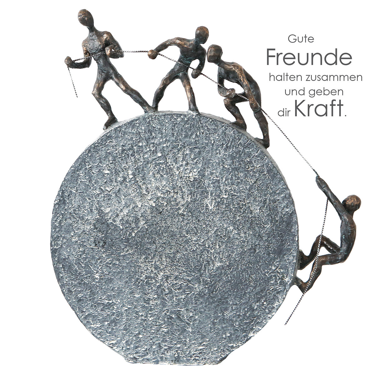 Skulptur – Seilmotiv, Bronzeoptik, Strukturierte Oberfläche - Lifting | Gilde
