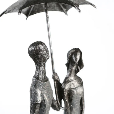 Skulptur – Gefärbtes Kunstharz, Antikes Finish, Regenschirm Motiv, 36 cm - Umbrella | Gilde