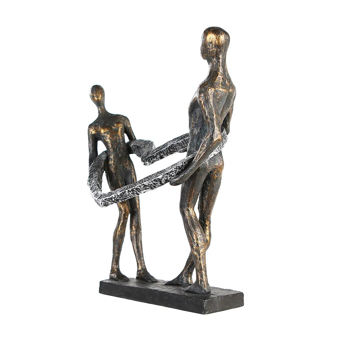 Skulptur – Mattes Kunstharz, Strukturierte Oberfläche, Herz Motiv, 31 cm - Connected | Gilde