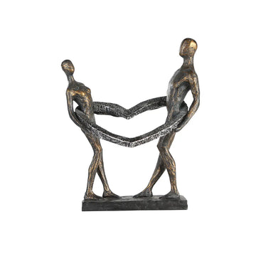 Skulptur – Mattes Kunstharz, Strukturierte Oberfläche, Herz Motiv, 31 cm - Connected | Gilde