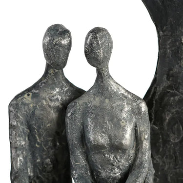 Skulptur – Antikes Finish, Mattes Kunstharz, Paarmotiv, 30 cm - Love Place | Gilde