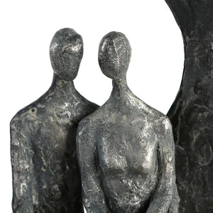 Skulptur – Antikes Finish, Mattes Kunstharz, Paarmotiv, 30 cm - Love Place | Gilde