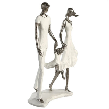Skulptur – Mattes Kunstharz, Strukturierte Oberfläche, Familienmotiv, 12 cm - Family | Gilde