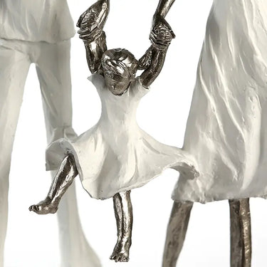 Skulptur – Mattes Kunstharz, Strukturierte Oberfläche, Familienmotiv, 12 cm - Family | Gilde