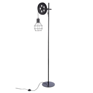 Stehleuchte – Mattes Metall, Schwarze Oberfläche, Käfig Design, 149 cm - Cage | Gilde