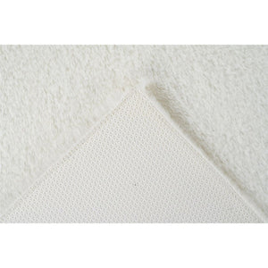 Badematte – Weiches Garn, Flauschige Oberfläche, Weißer Farbton, 50 x 90 cm - Rabbit 625 | Kayoom