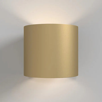 Wall light Matt gold aluminum housing with modern round design – Rond | Maytoni