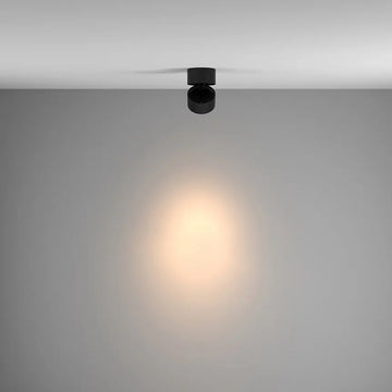 Deckenleuchte – Schwarzes Finish, Aluminium Gehäuse, Triac Dimmung, Warmweiß, Ø10 cm - Yin | Maytoni