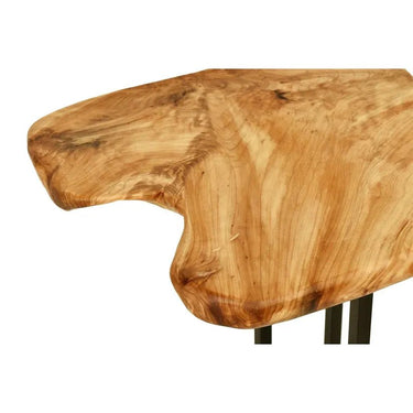 Tisch Zedernholzplatte pulverbeschichtete Metallbeine naturbelassen – Woody 610 Natural | Kayoom - Esszett Luxury | Stilvolles Wohnen mit Charakter