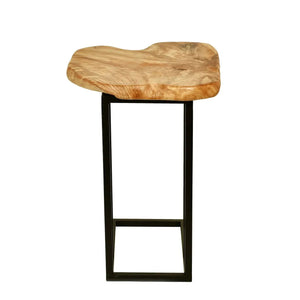 Tisch Zedernholzplatte pulverbeschichtete Metallbeine naturbelassen – Woody 610 Natural | Kayoom - Esszett Luxury | Stilvolles Wohnen mit Charakter