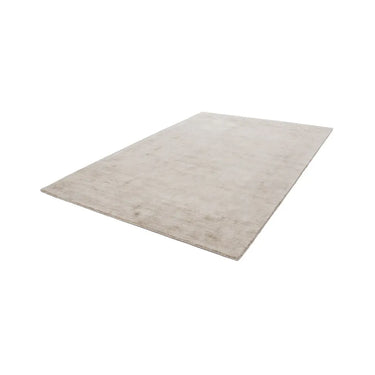 Teppich – Elfenbeinfarbene Töne, Retro Muster, Edler Viskoseflor, 170 cm - Luxury 110 | Kayoom
