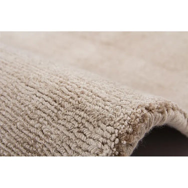 Teppich – Elfenbeinfarbene Töne, Retro Muster, Edler Viskoseflor, 150 cm - Luxury 110 | Kayoom