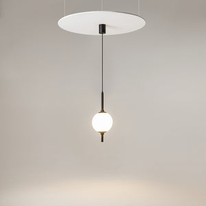 Pendant Light Black Metal Frame with White Glass Shade – The Sixth Sense Z020PL-L6B3K | Maytoni