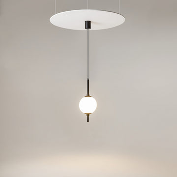 Pendant Light Black Metal Frame with White Glass Shade – The Sixth Sense Z020PL-L6B3K | Maytoni