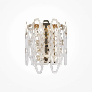 Wall light with geometric glass and gold finish – Tissage | Maytoni