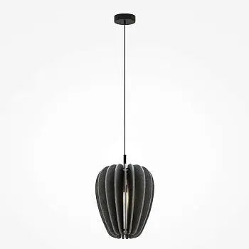 Pendant Light Felt Shade Grey Metal Frame & Modern Design – Cambio | Maytoni