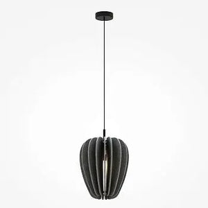 Pendant Light Felt Shade Grey Metal Frame & Modern Design – Cambio | Maytoni