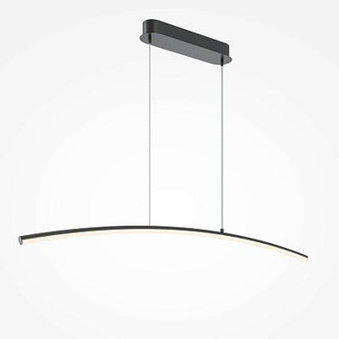 Pendelleuchte Schlankes Schwarzes Rohrdesign LED – Curve | Maytoni - Esszett Luxury | Stilvolles Wohnen mit Charakter