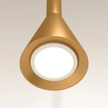 Pendelleuchte – Goldenes Finish, Metallschirm, Höhenverstellbar, GU10 Fassung - Arrow | Maytoni