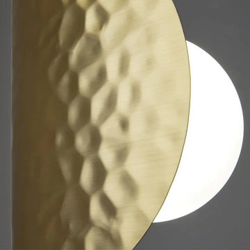 Pendant Lamp Brass & White Glass Adjustable Height & LED – Tropic | Maytoni