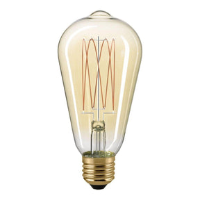 7W SLIM Rustika Filament gold E27 640lm 2500K von Sigor - Esszett Luxury | Stilvolles Wohnen mit Charakter
