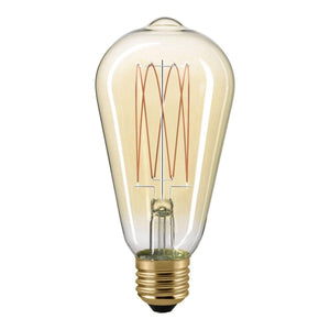 7W SLIM Rustika Filament gold E27 640lm 2500K von Sigor - Esszett Luxury | Stilvolles Wohnen mit Charakter