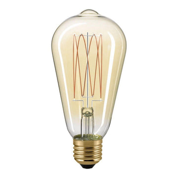 7W SLIM Rustika Filament gold E27 640lm 2500K von Sigor - Esszett Luxury | Stilvolles Wohnen mit Charakter