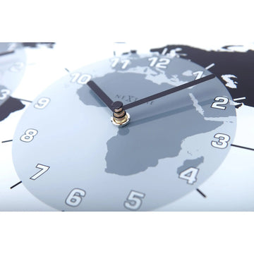 Wanduhr – Drei Zeiten, Globale Anzeige, Klare Glasfront - Mondial | NeXtime