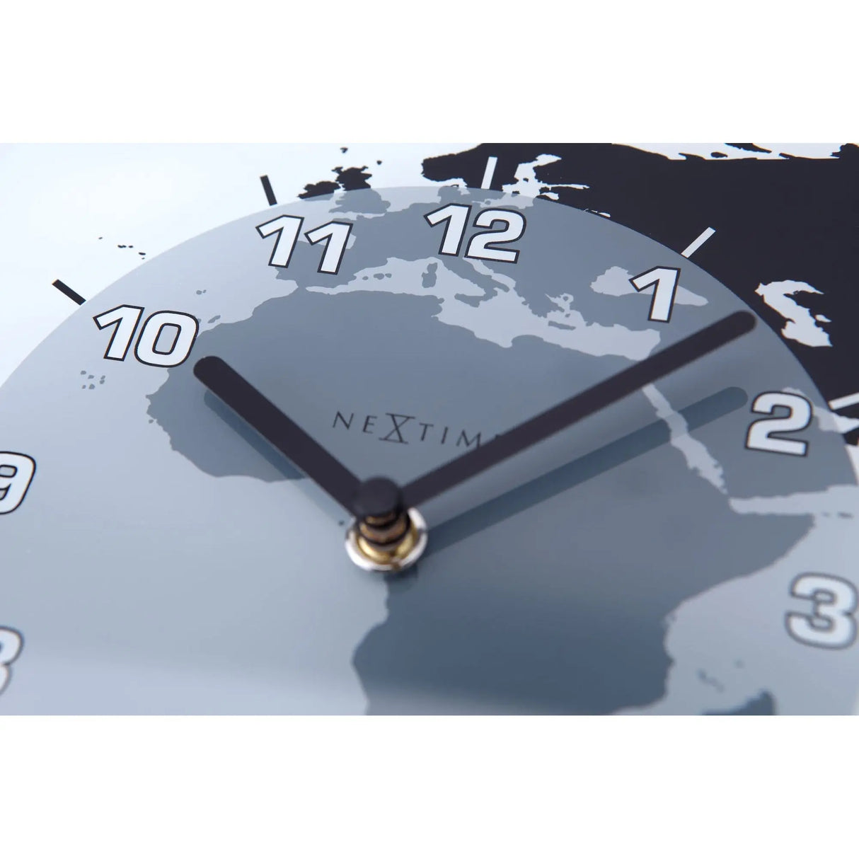 Wanduhr – Drei Zeiten, Globale Anzeige, Klare Glasfront - Mondial | NeXtime