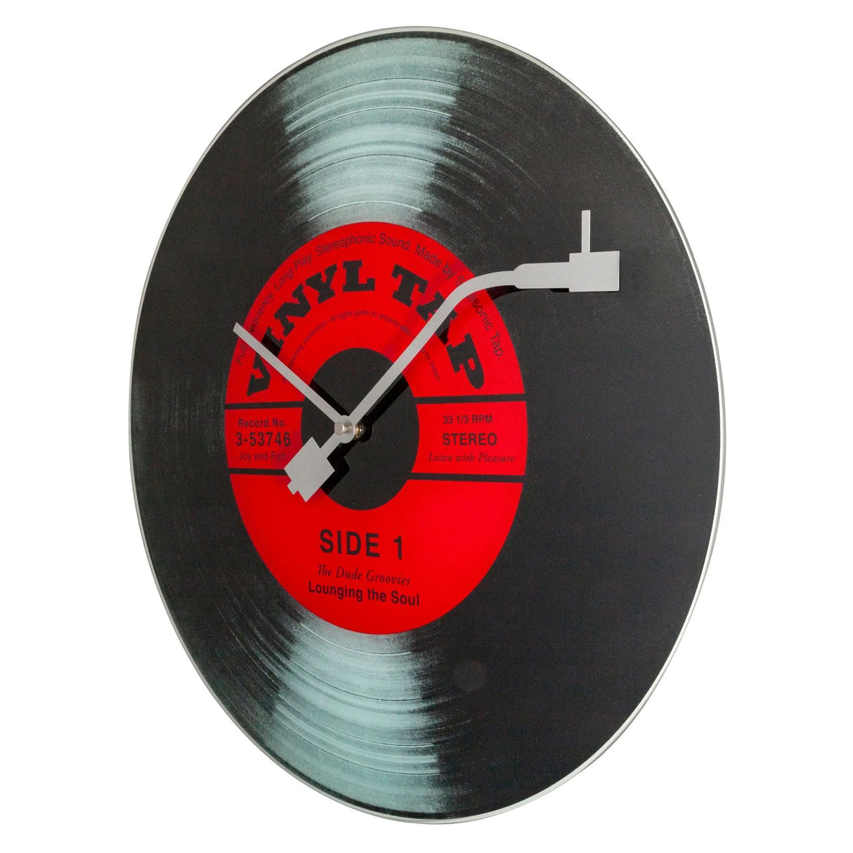 Wanduhr – Schallplattenoptik, Zeiger Nadel, Stilles Werk - Vinyl | NeXtime
