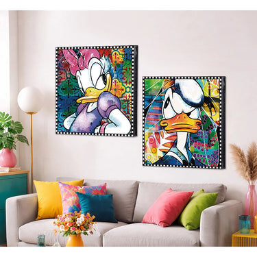 Wandbild – Pop Art, Leinwand Druck, Charakter Motiv - Donald Duck | Gilde