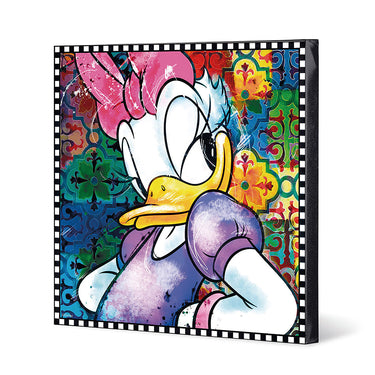 Wandbild  – Pop Art, Leinwand Druck, Charakter Motiv - Daisy Duck | Gilde