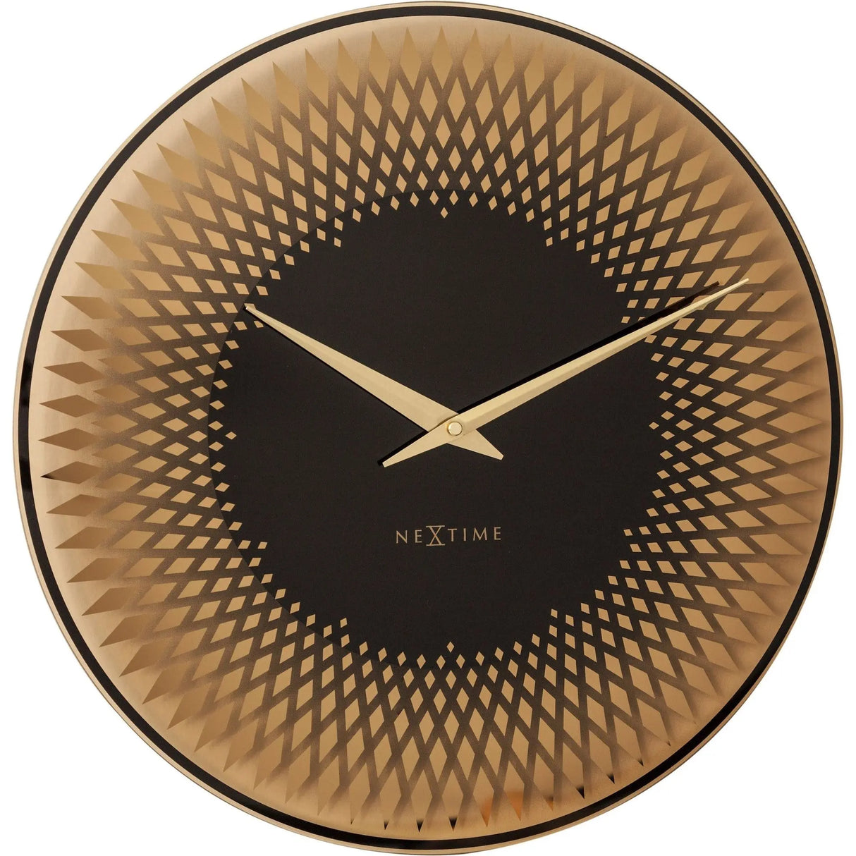 Wanduhr – Spiegelglas, Kupferton, Musterverlauf - Sahara | NeXtime