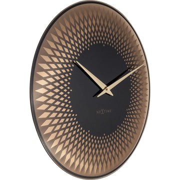 Wanduhr – Spiegelglas, Kupferton, Musterverlauf - Sahara | NeXtime
