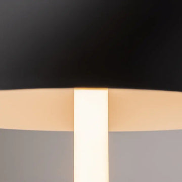 Table Lamp Black Aluminum Half-Shade Integrated LED Arm & Modern Design – Ray | Maytoni