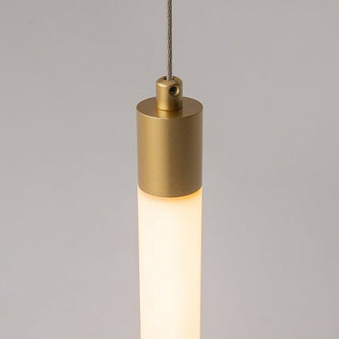 Pendelleuchte Mattgoldenes Aluminiumgehäuse mit weißem Acryl - Diffusor und integrierter LED – Arc | Maytoni - Esszett Luxury | Stilvolles Wohnen mit Charakter