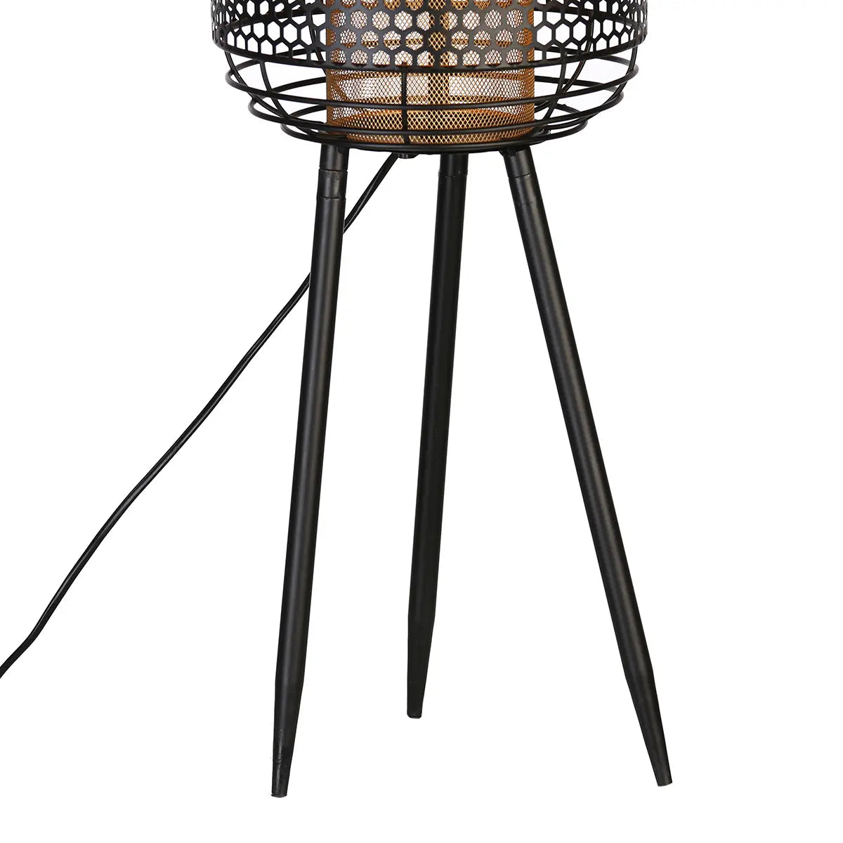 Stehleuchte – Schwarzes Metall, Schlanke Silhouette, Industrial Stil, 93 cm - Industrial | Gilde