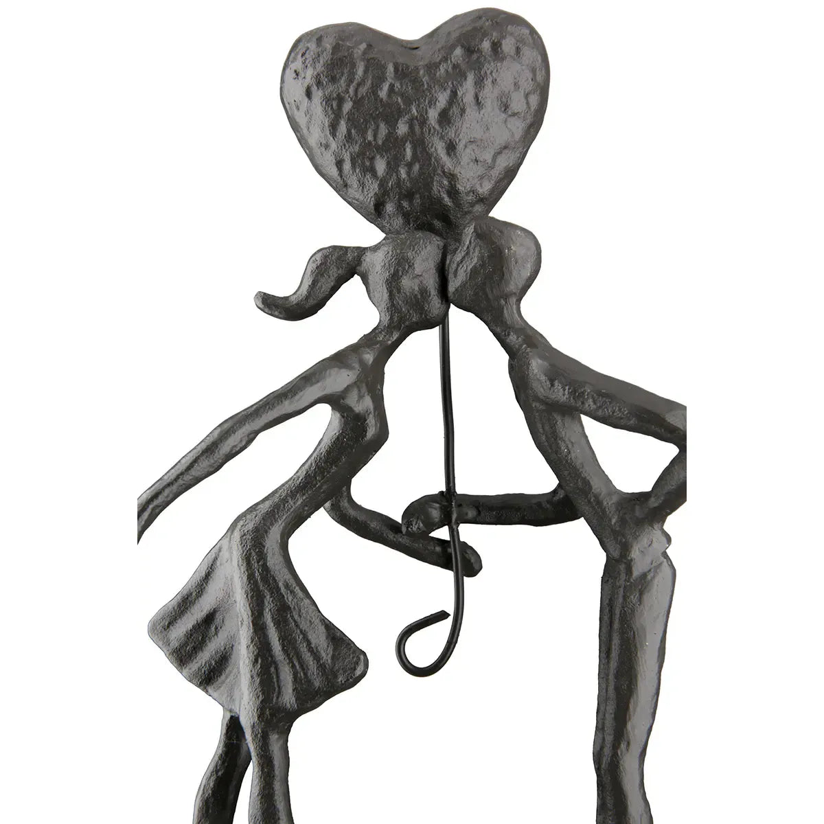 Skulptur – Braunes Eisen, Strukturierte Oberfläche, Romantisches Paarmotiv, 22.5 cm - Liebespaar | Gilde